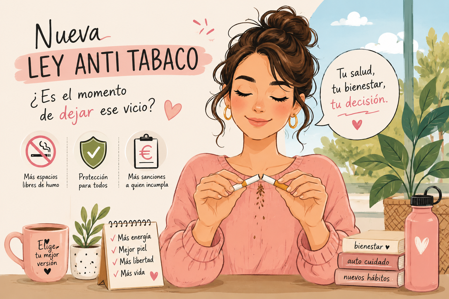 Nueva ley antitabaco España 2026 — es el momento de dejar de fumar